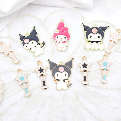 Melody&Kuromi Alloy Charms For Jewelry Making