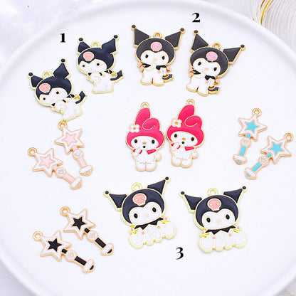 Melody&Kuromi Alloy Charms For Jewelry Making