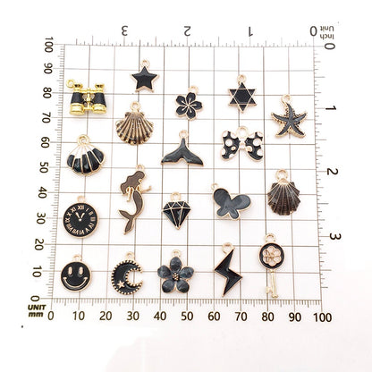 New Black Alloy Charms For Jewelry Making