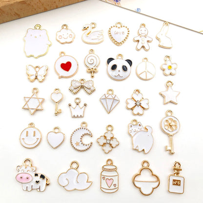 Eight Colors Alloy Charms For Jewelry Making