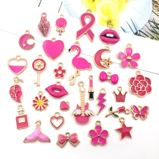 Eight Colors Alloy Charms For Jewelry Making