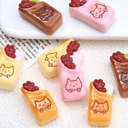 Encantos de postre de galleta de gatito 