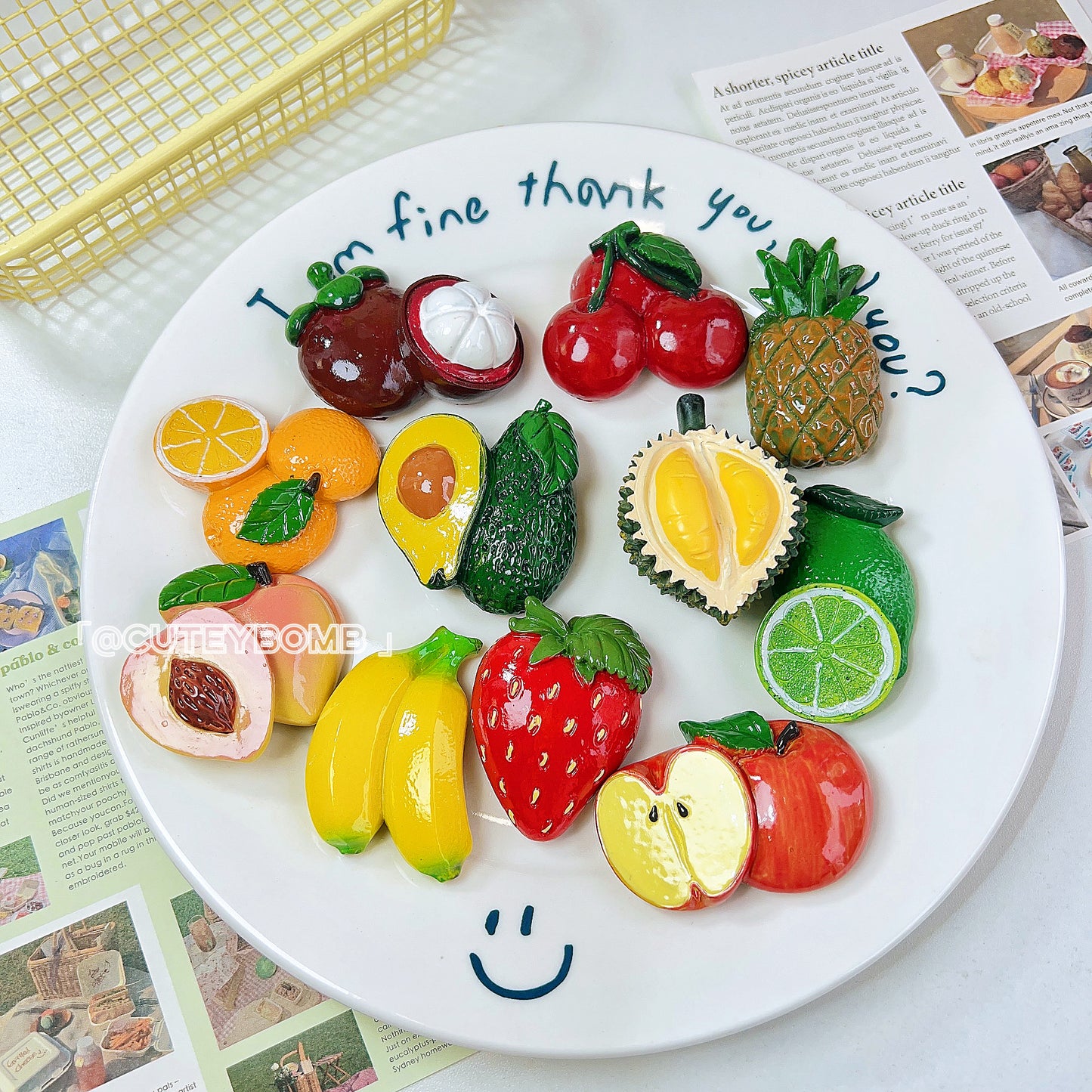 FRIDGE MAGNET FRUIT THEME