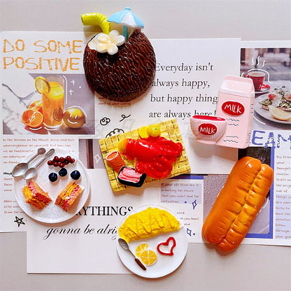 Large Size Food Charms Mixed For Diy Craft