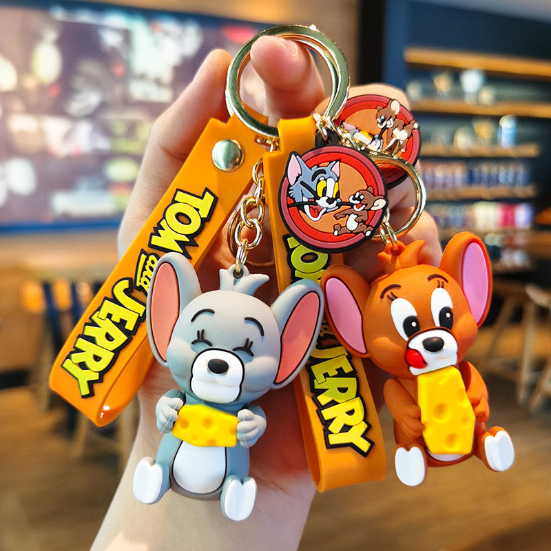 TOM & JERRY CHEESE KEYCHAIN – SIS STUDIO