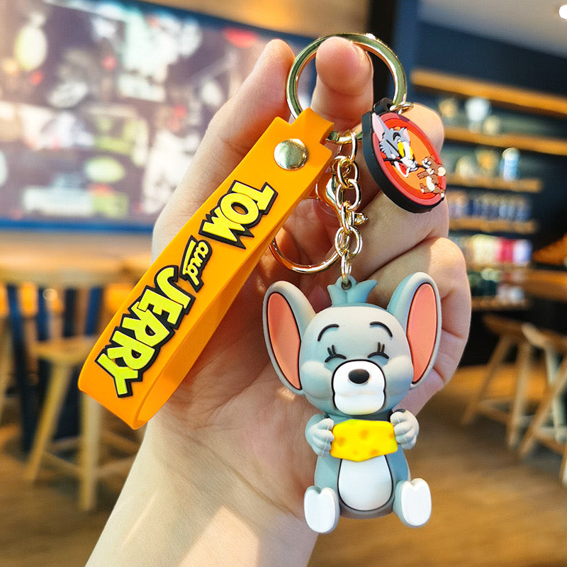 TOM & JERRY CHEESE KEYCHAIN – SIS STUDIO