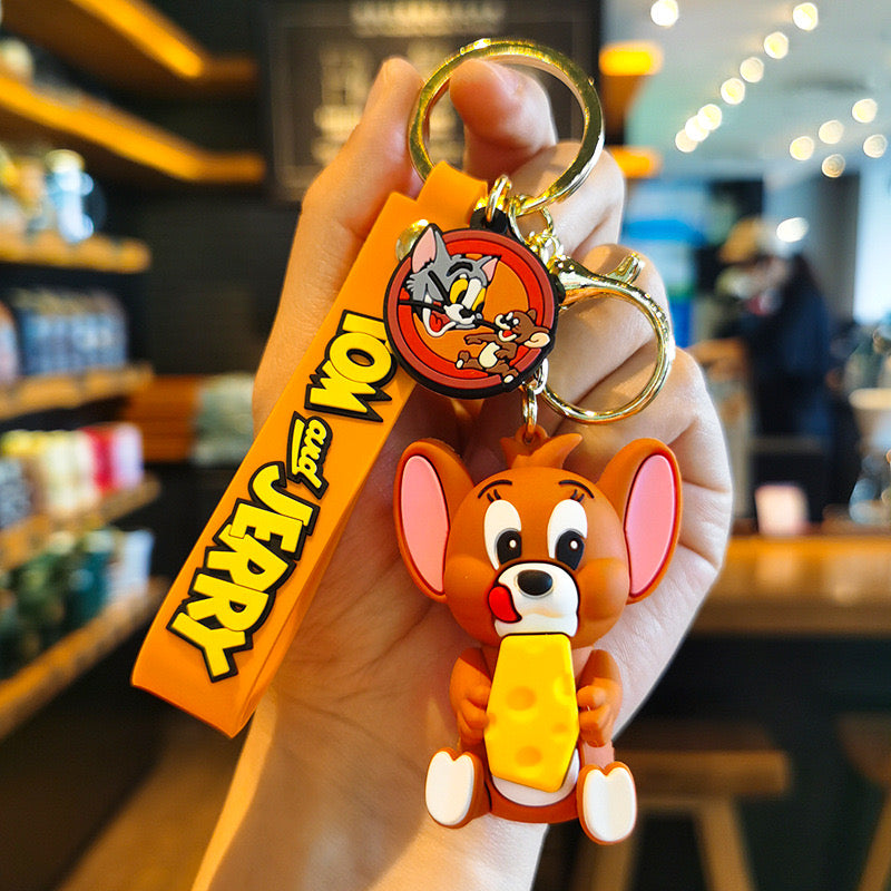 TOM & JERRY CHEESE KEYCHAIN