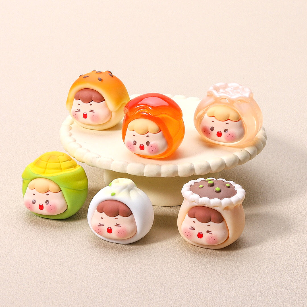 3D Cartoon Dim Sum Toy Figurine