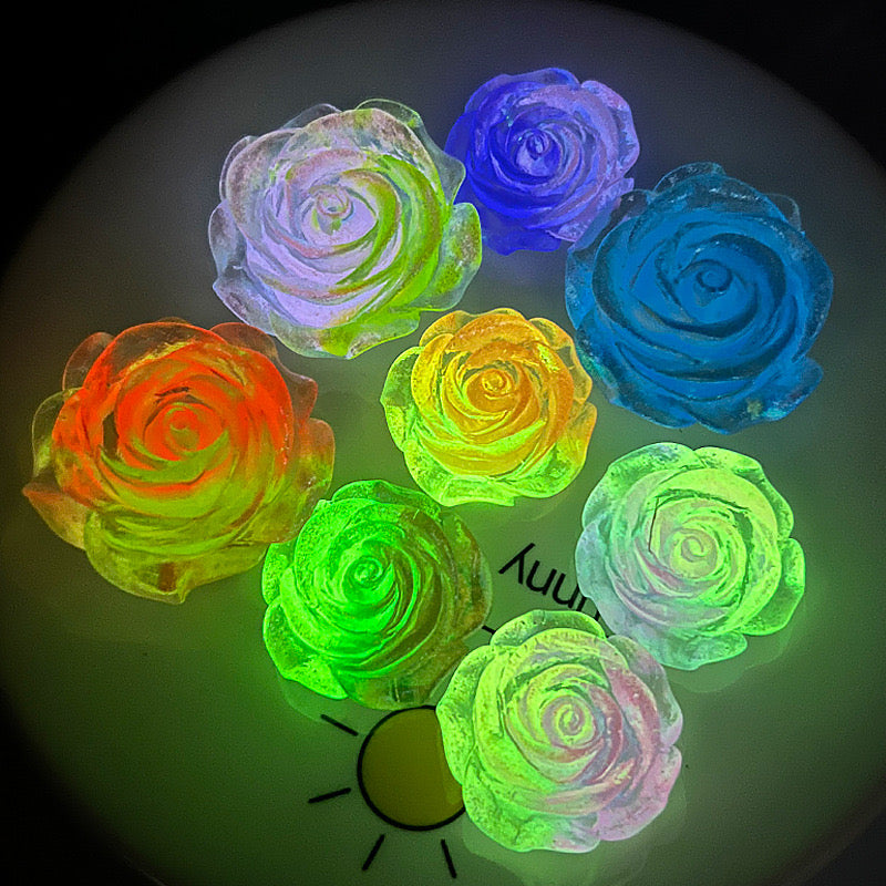 Luminous Gradient Rose Charms