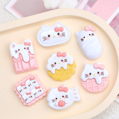 Pink Kitty Chocolate Cookie Charms