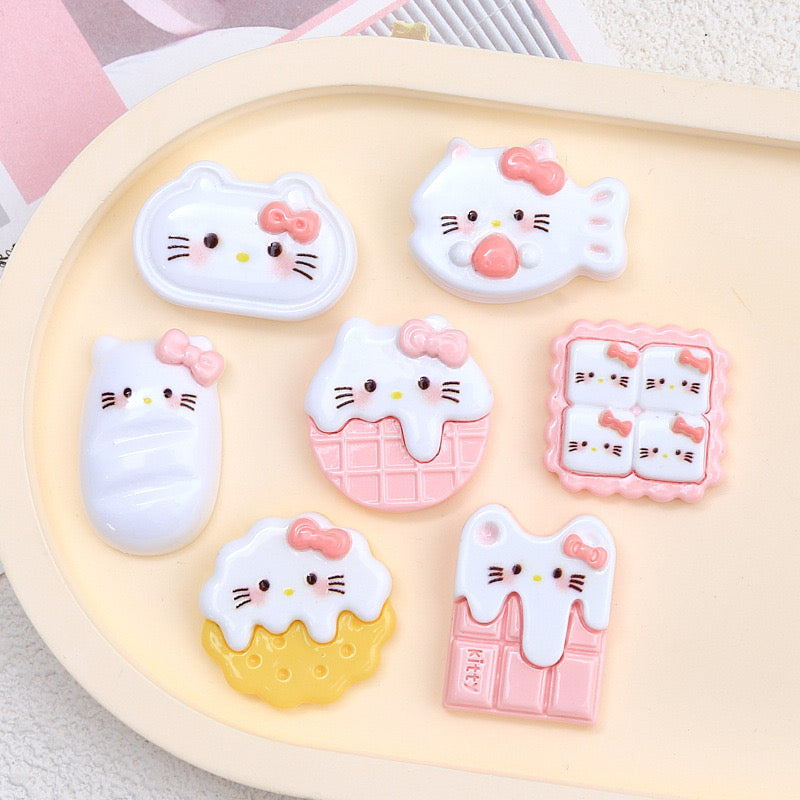 Pink Kitty Chocolate Cookie Charms