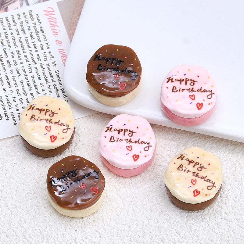 Happy Birthday Cake Charms