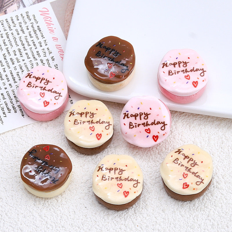 Happy Birthday Cake Charms