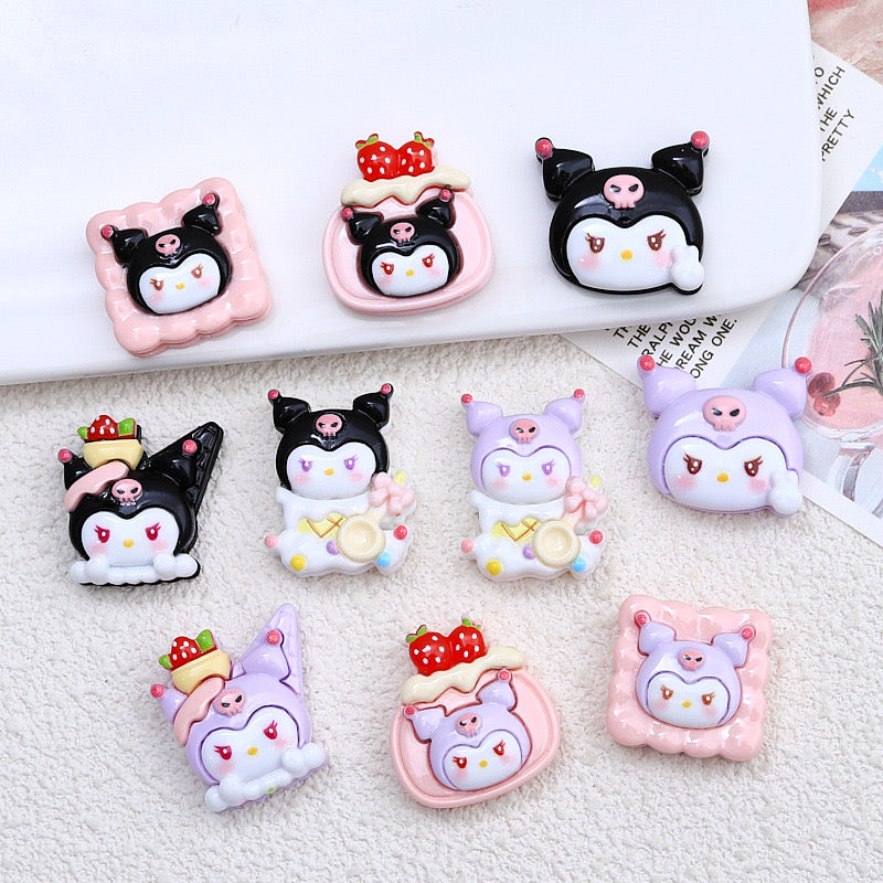 Kuromi Cake Cookie Charms