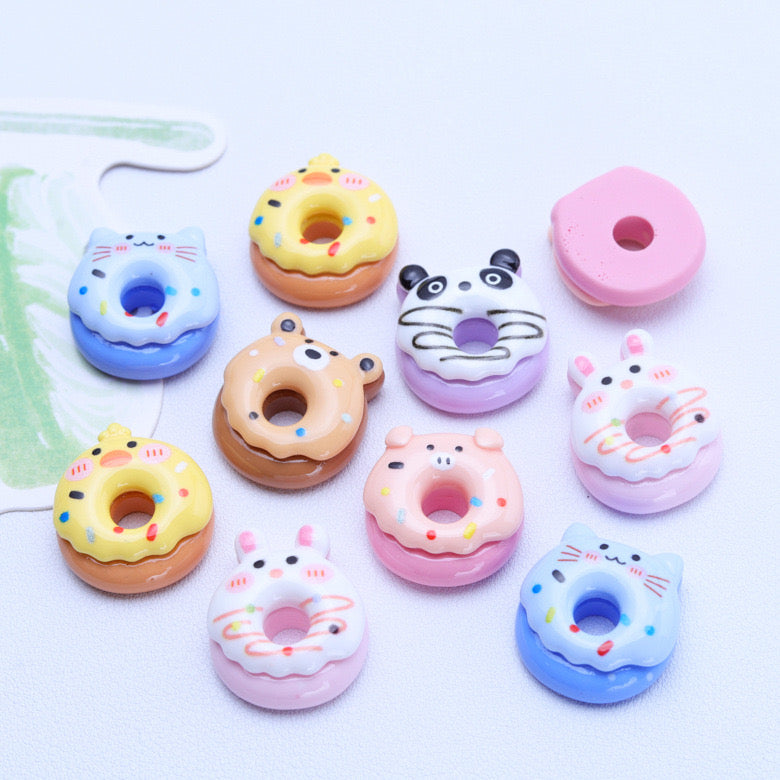 Encantos de donuts de animales 