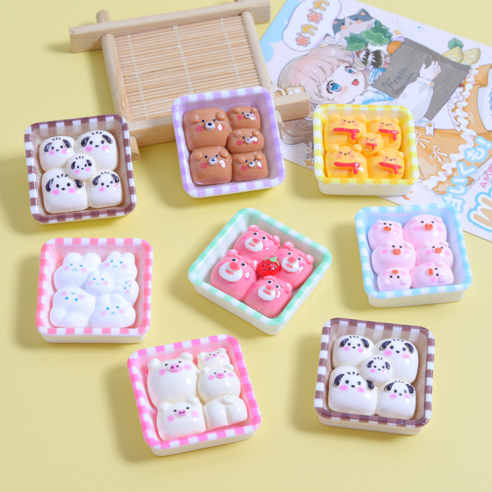 Cute Cartoon Bread Charms