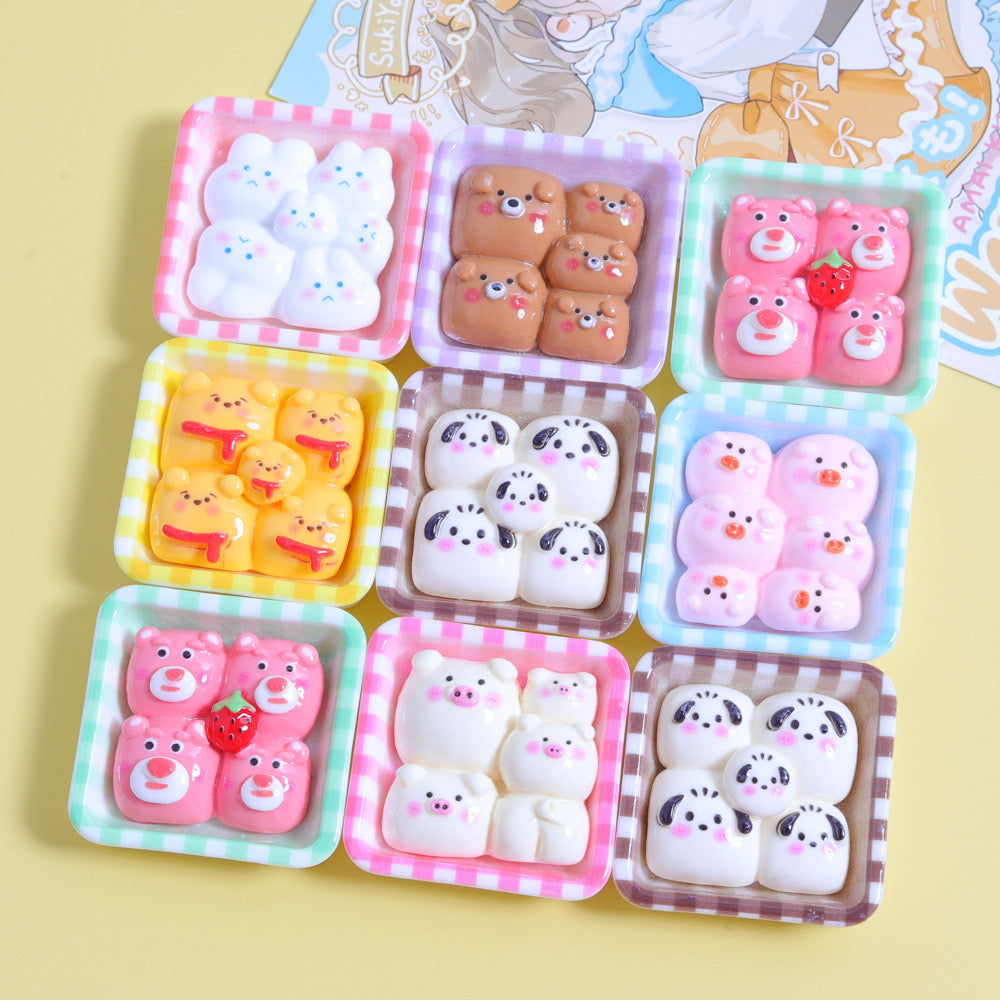 Cute Cartoon Bread Charms