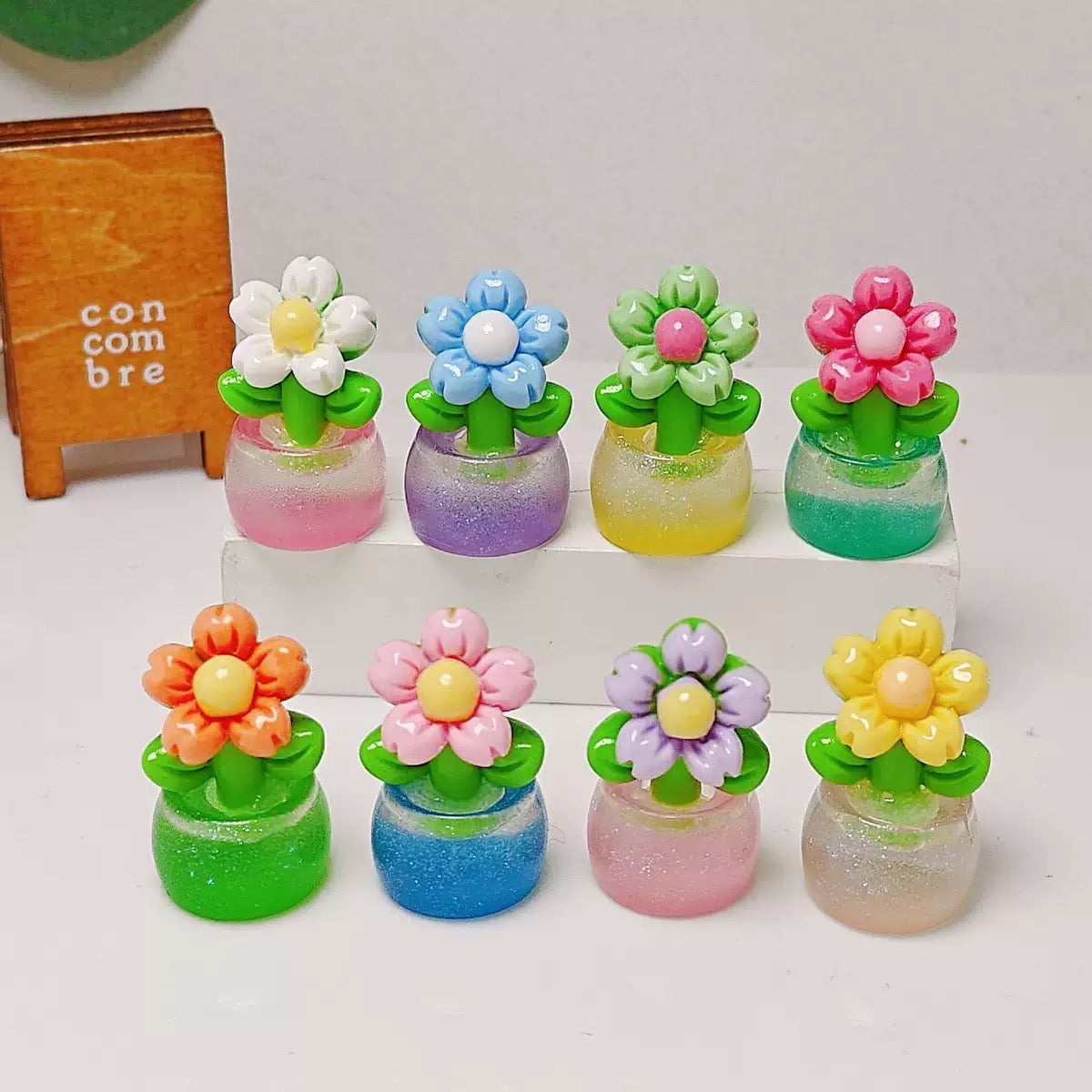 Luminous Glitter Bonsai Flower Charm