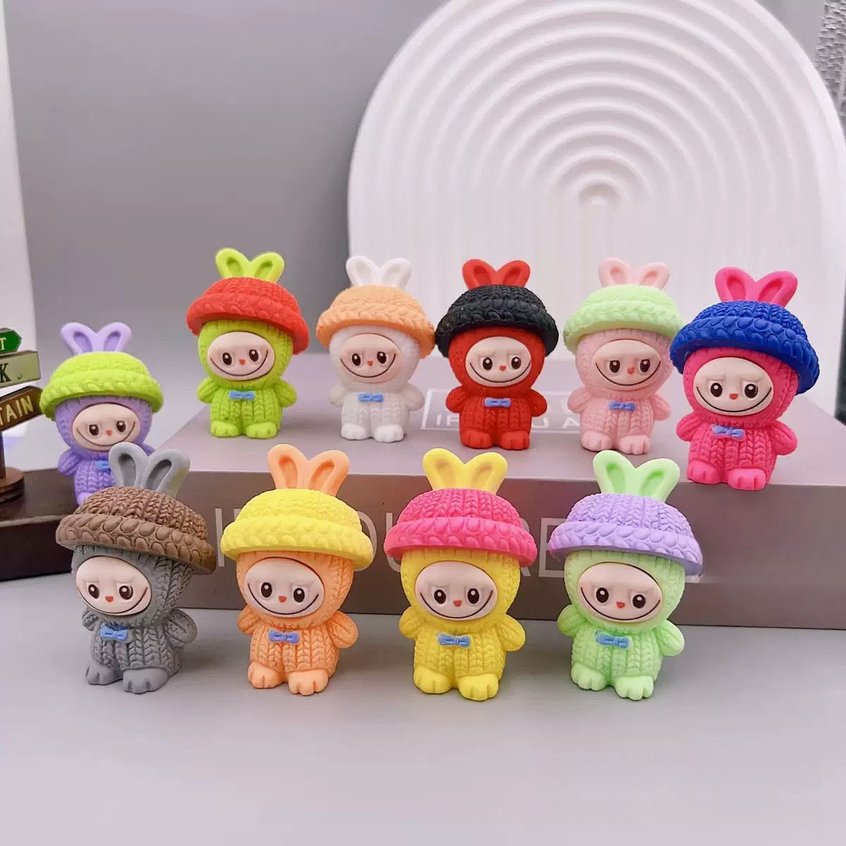 3D Sweater Labubu Rabbit Figurine