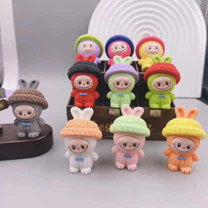 3D Sweater Labubu Rabbit Figurine
