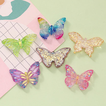 Glitter Butterfly Charms