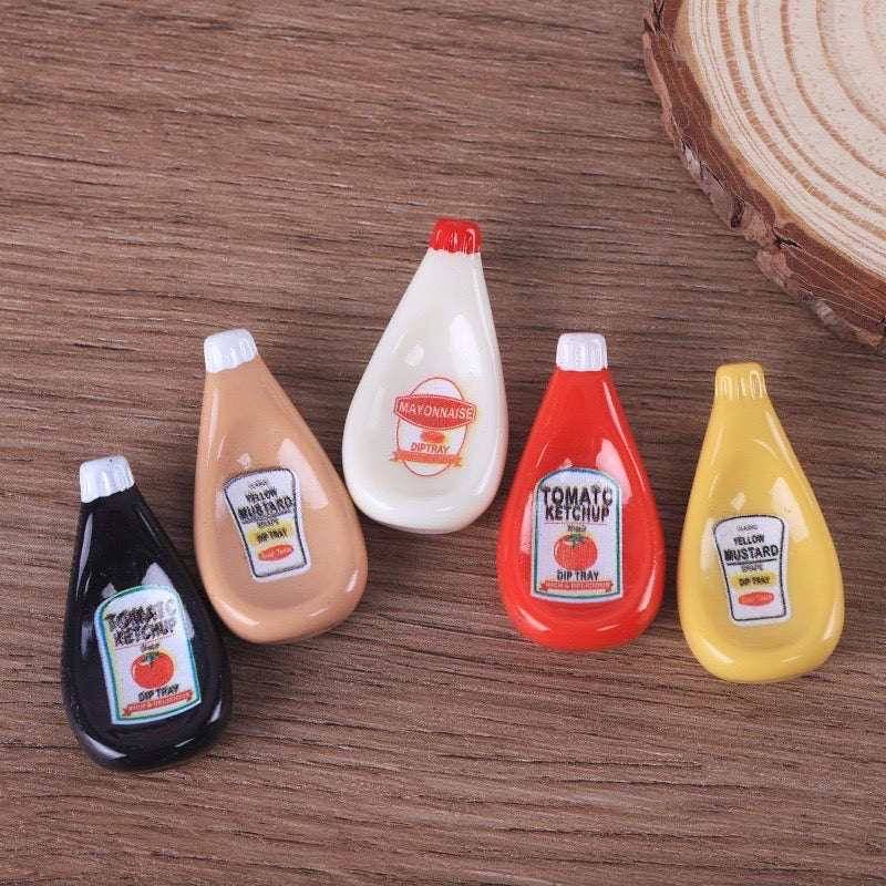 Ketchup Flat Bottle Charms