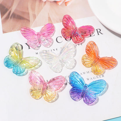 Laser Butterfly Crystal Charms