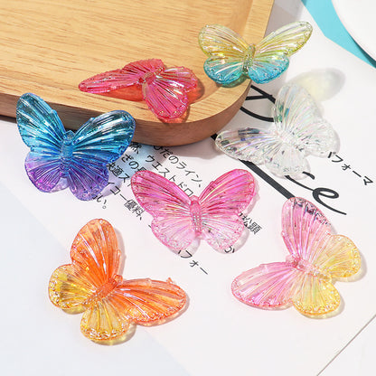 Laser Butterfly Crystal Charms