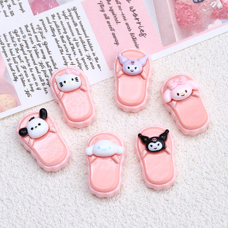 Pink Slipper Charms