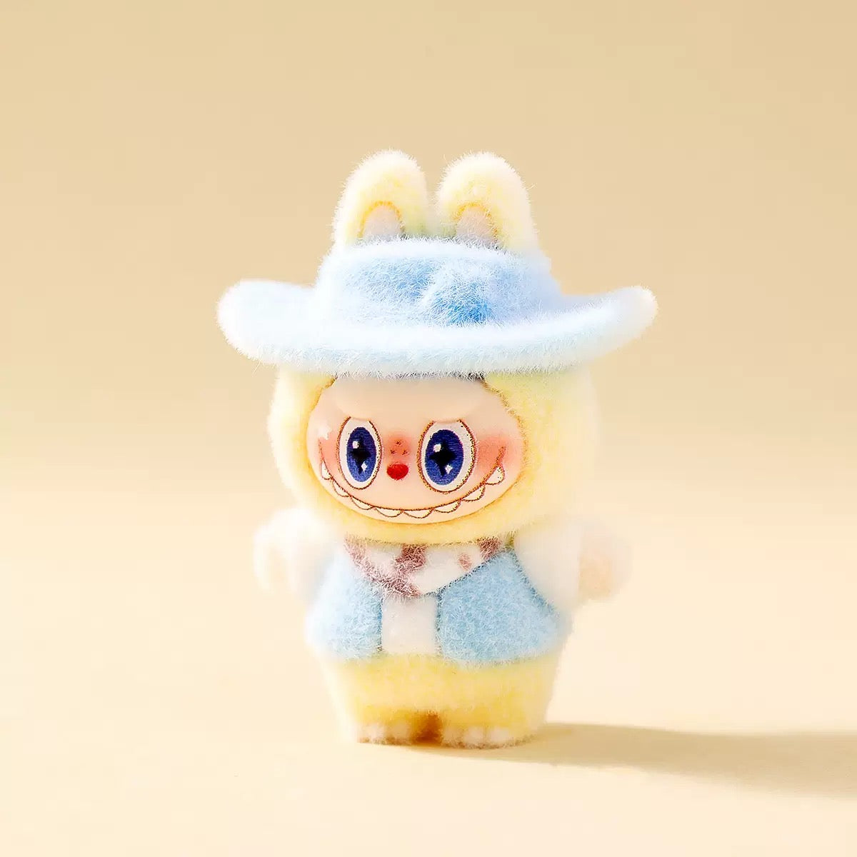 3D Flocked Labubu West Cowboy Figurine