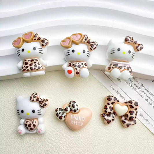 Leopard Print Hello Kitty Charms