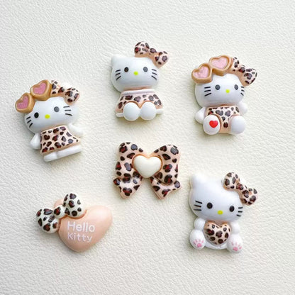 Leopard Print Hello Kitty Charms