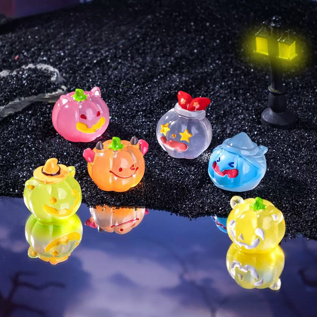 Luminous Pumpkin Ghost Halloween Charms