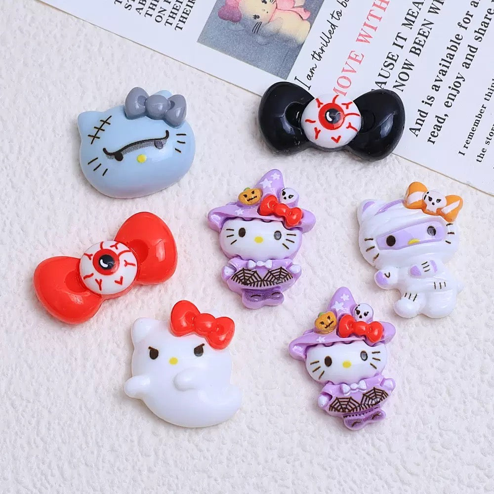 Encantos de murciélago de calabaza de Halloween 