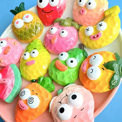 Large Colored Drawing Fruit Charms