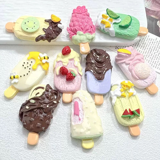 Large Food Fruit Popsicle Charms