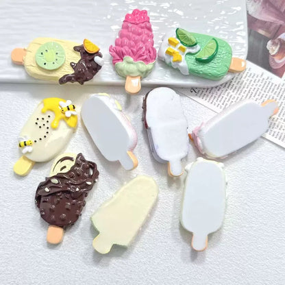 Large Food Fruit Popsicle Charms