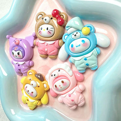 Grandes dijes de galletas de dibujos animados. 