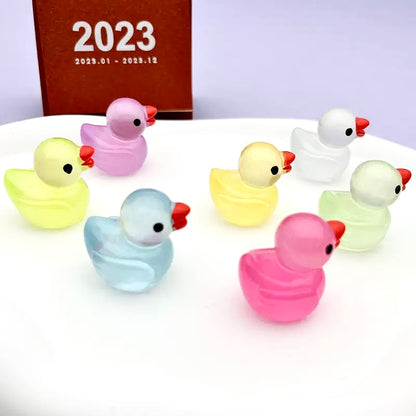 Luminous Transparent Duck Charms