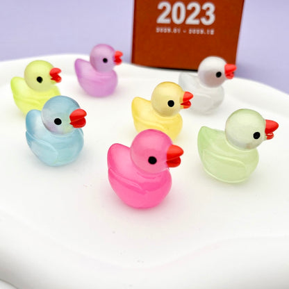 Luminous Transparent Duck Charms