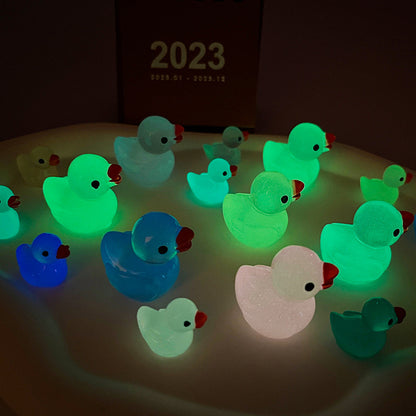 Luminous Transparent Duck Charms
