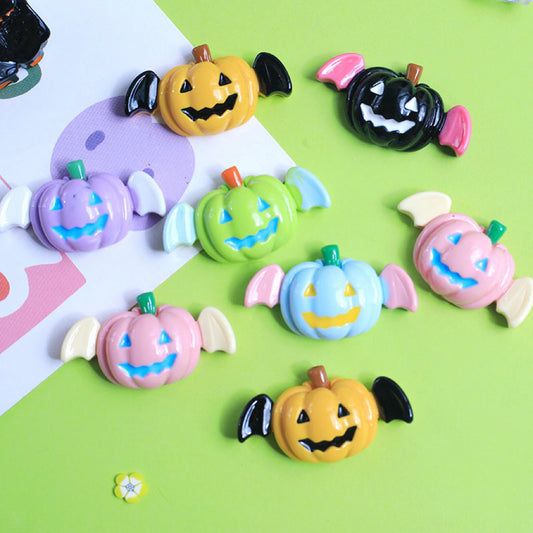 Encantos de murciélago de calabaza de Halloween 