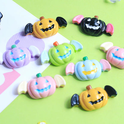 Encantos de murciélago de calabaza de Halloween 