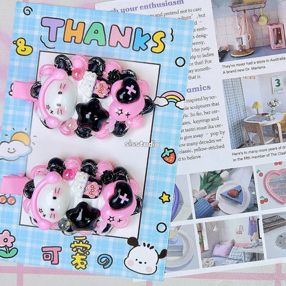 Kitty Decoden Hair Clips