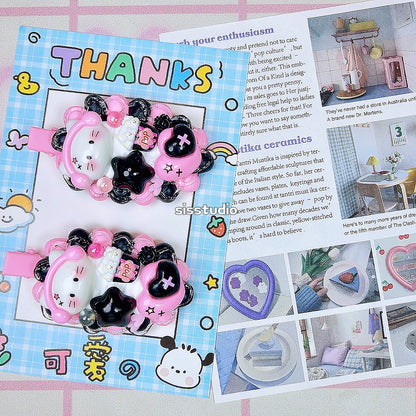 Kitty Decoden Hair Clips