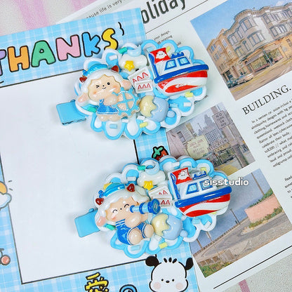 Sea Voyage Decoden Hair Clips