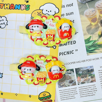 Pochacco M Decoden Hair Clips