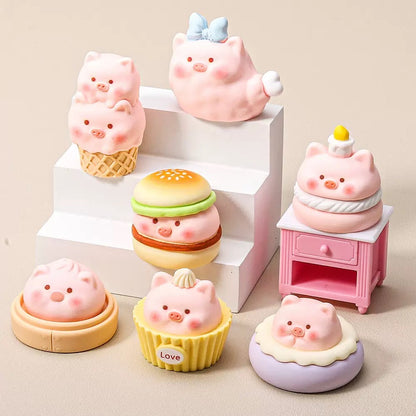 3D Piggy Dim Sum Figurine