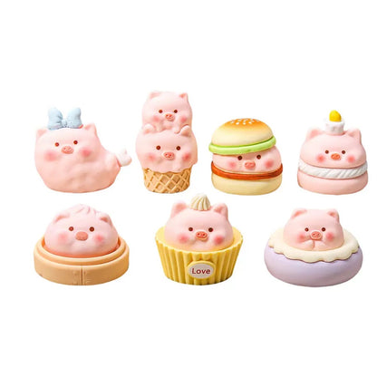 3D Piggy Dim Sum Figurine
