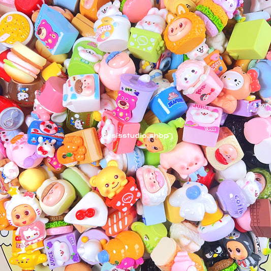 New! 3D Cartoon Charms For Keychain Pendants